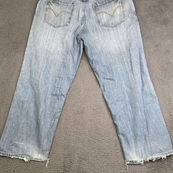 Vintage Levis SilverTab Baggy Jeans Mens 40x30 Blue Denim Distressed 90s Y2K - Picture 14 of 14